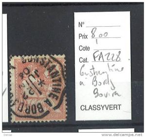 France Type Mouchon oblitéré Constantine à Bordj Bouira  Algérie