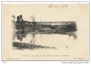 Bouira 2 Cartes Viaduc Oued Edous avant et Apres Catastrophe Train Geiser Cliche Dugrand