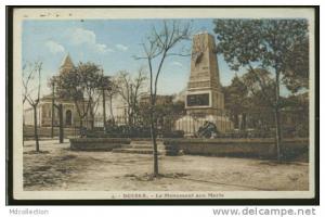 ALGERIE BOUIRA /          monument aux morts          / CARTE COLOREE