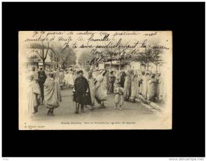 5  BORDJ-BOUÏRA - Rue de Strasbourg, un jour de Marché