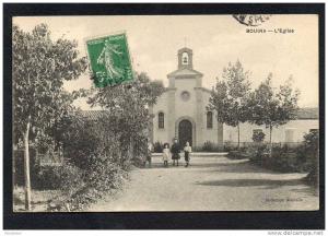 CPA - ALGERIE - BOUIRA - L'Eglise - Belle carte animée