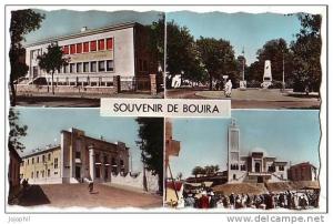 Bouira - Algérie - souvenir de...poste mosquée monument aux morts - écrite 1960