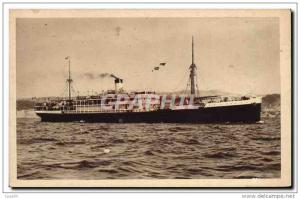 CPA Bateau Paquebot Hoggar Service rapide de Marseille a la Cote