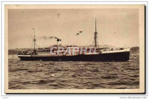 CPA Bateau Paquebot Hoggar Service rapide de Marseille a la Cote