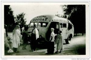 - T7593CPSM - ALGERIE - AIN SALAH - Ligne du HOGGAR - Arrivée du car du Soudan - Parfait état - AFRIQUE