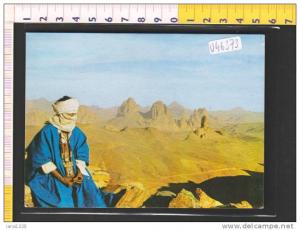 V46373 ALGERIA HOGGAR L' HOMME BLEU COSTUMI TIPICI DESERTI