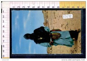 V39848 ALGERIA HOGGAR HOMME BLEU COSTUMI TIPICI BEDUINI SPADE