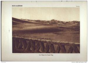 De 1931 - 81 ans d´âge - ALGERIE - Les dunes du grand-Erg - LE HOGGAR, passage de chameliers touareg    les gorgesde Tak