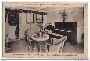 LE HOGGAR-TOUAREG, salon des Dames( premières classes )