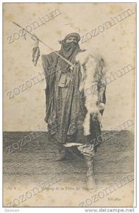 ALGERIE ALGERIA TOUAREG DE LA TRIBU DES HOGGAR THE TRIBE ETHNIC FOLK FOLKLORE COSTUME CLOTHING vintage photo postcard
