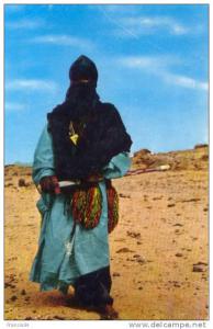 CPA - Hoggar - Homme Bleu