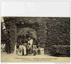 CPA 61 HARAS DU PIN SOUVENIR  DE LA VISITE DES CHEFS TOUAREG HOGGAR