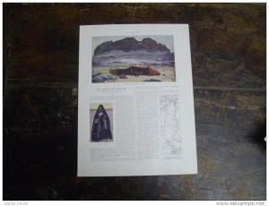 Fascicule de 100 ans d´âge,  de 4 pages    AU COEUR du HOGGAR  de Paul-Elie-Dubois.. issu de   L´ ILLUSTRATION    1929