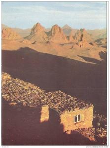 carte postale algérie, le hoggar, assekrem