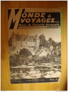 01/08/33 MONDE ET VOYAGES N°63 Autriche et Hitler, Hoggar, étoiles filantes, châteaux inconnus de Touraine