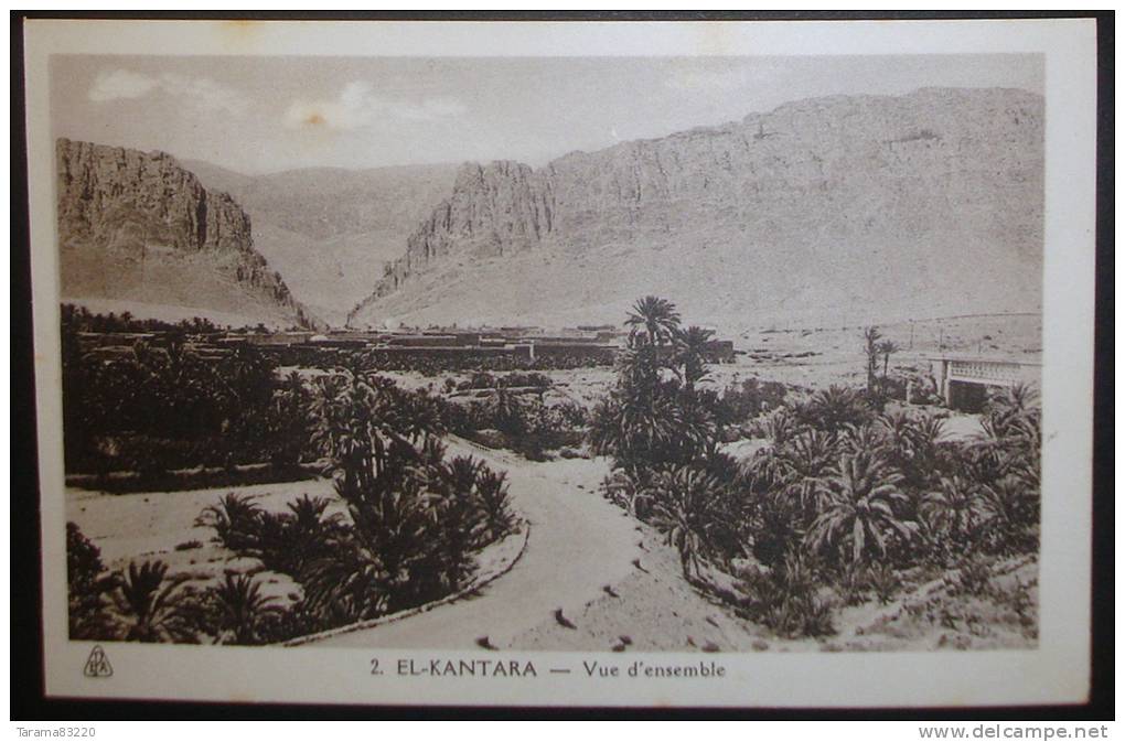 CPA ALGERIE EL KANTARA VUE D'ENSEMBLE