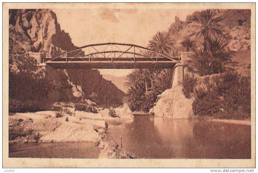 CPA * * EL-KANTARA * * Passerelle sur l'Oued