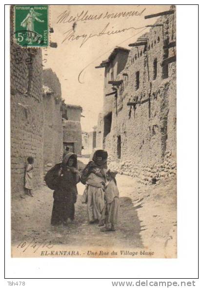 CPA NB Algérie    El-Kantara une rue du village blanc
