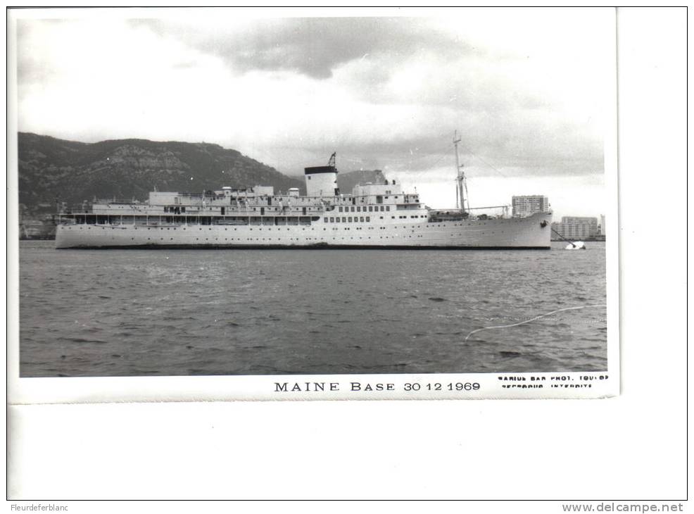 le MAINE, Base 30.12.1969 - CPSM -  Marius BART phot. TOULON -  Ex. El Mansour sistership El Djezair & El Kantara