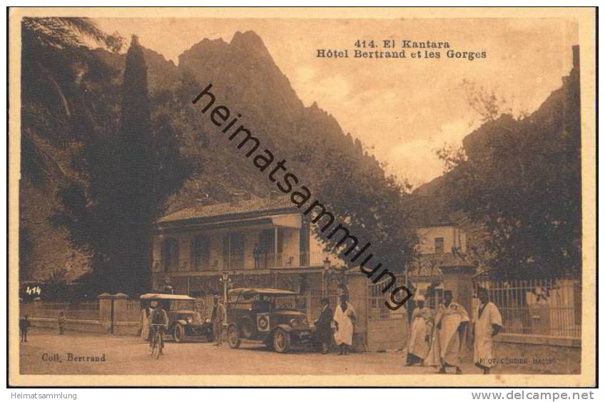 El Kantara - Hotel Bertrand et les Gorges - Autos