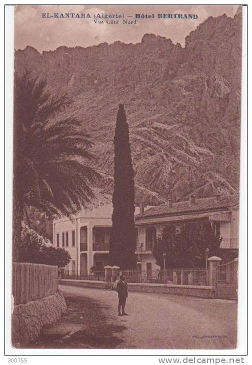 ALGERIE= EL-KANTARA....Hotel bertrand..Vue Coté Nord    T.B.E.
