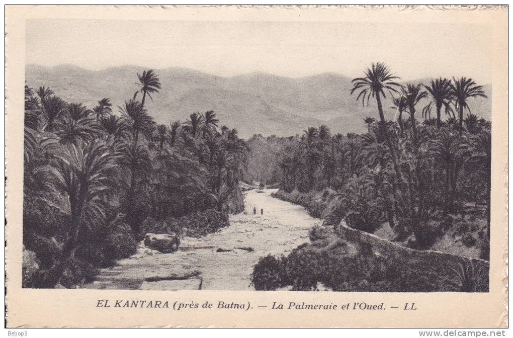 Algérie El Kantara - Près de Batna, la palmeraie et l´oued