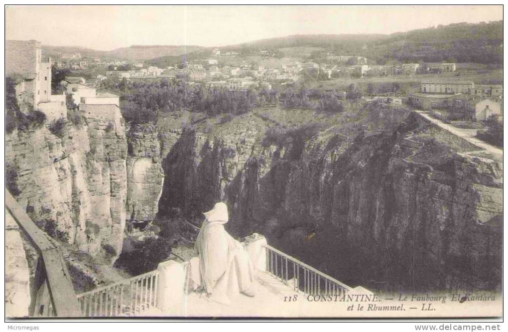 CONSTANTINE - Le Faubourg El Kantara et le Rhummel