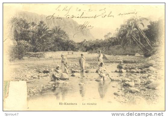 CPA EL-KANTARA - LA RIVIERE
