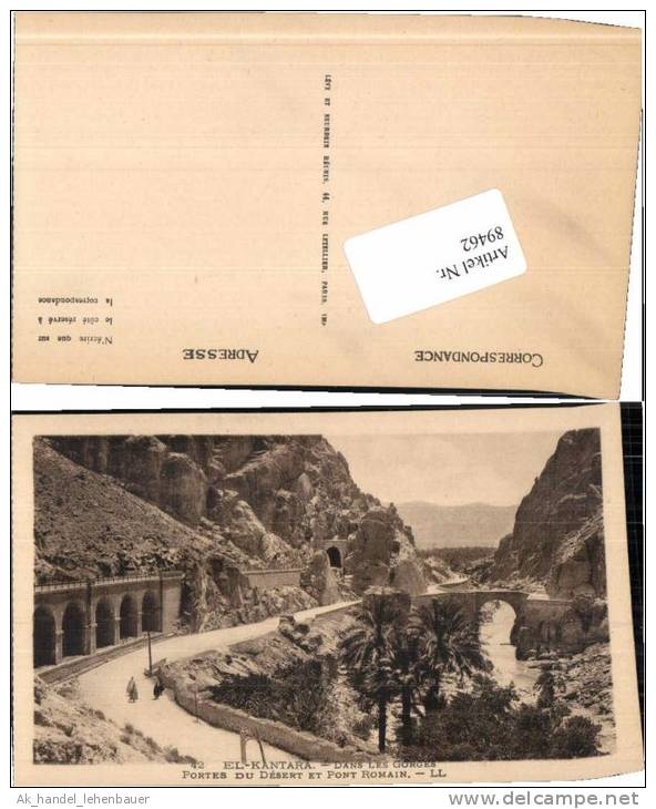 89462,El Kantara Pont Romain Algerien pub LL 42