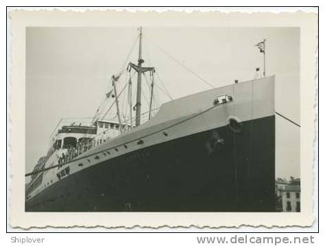 photo très ancienne du paquebot français EL KANTARA