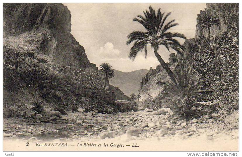 ALGERIE  EL-KANTARA  La Rivière et les Gorges  ...... ( Ref FA974 )