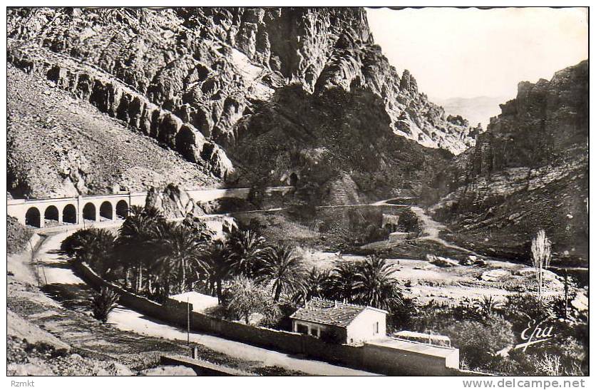 ALGERIE  EL-KANTARA Côté Nord et Route de Biskra