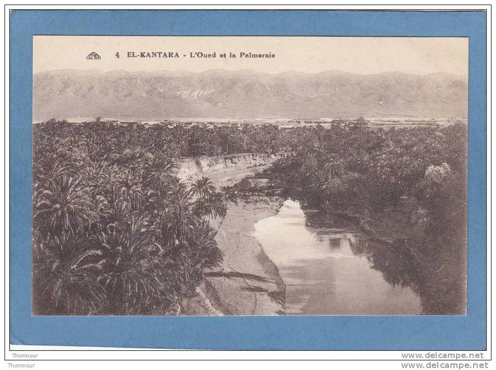 EL  KANTARA  -  L´ Oued  et  la  Palmeraie  -  BELLE CARTE   -