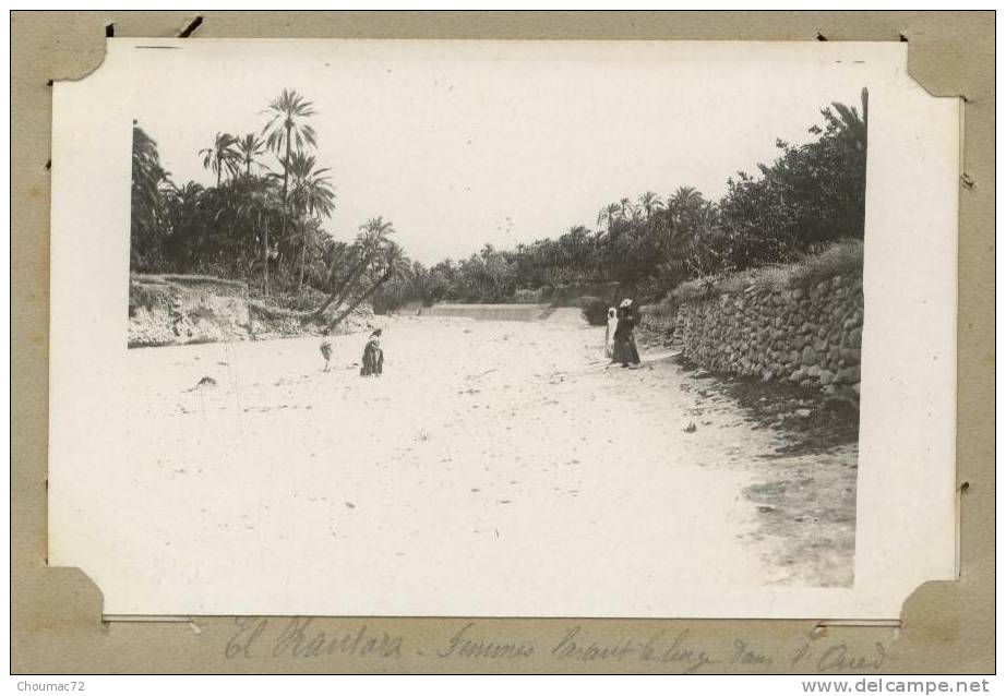 (Algérie) 028, El Kantara, Carte Photo 19, Femmes lavant le linge dans lÂ’Oued