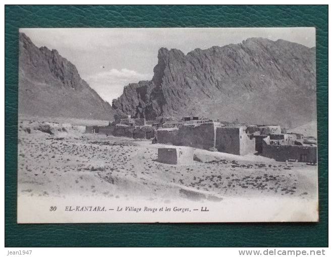 Algérie Algerije El-Kantara Le Village Rouge et les Gorges