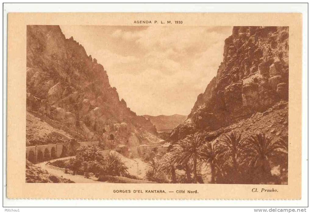 Gorges d´El Kantara Agenda PLM 1930