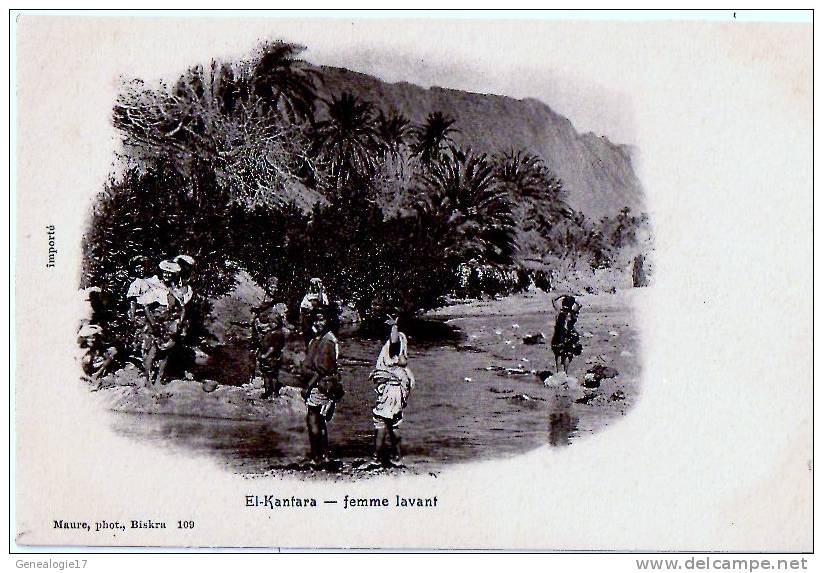 CPA ETRANGERE ALGERIE 14 EL KANTARA Femme Lavant