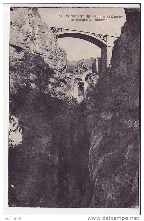 Constantine, Pont d' el Kantara et Gorges du Rhummel , ca. 1925
