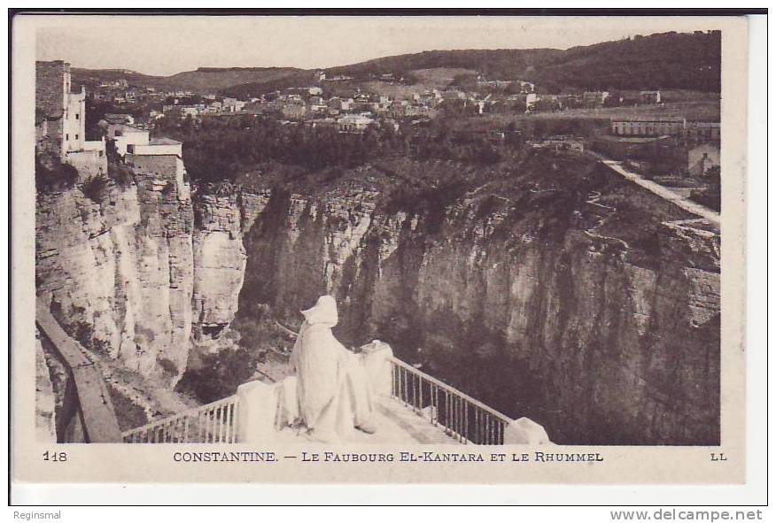 Constantine, Le Faubourg El Kantara et le Rhummel ca. 1925