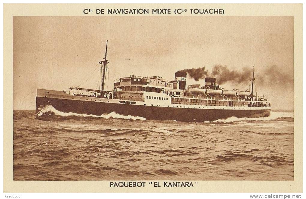 Cie DE NAVIGATION MIXTE (Cie TOUACHE) - PAQUEBOT 