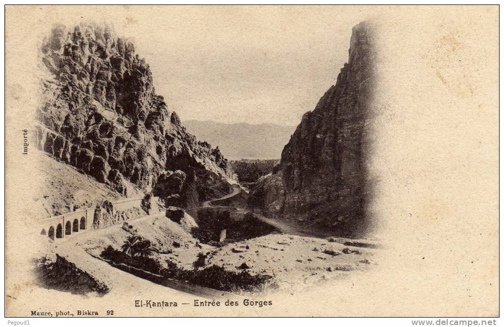 CPA. ALGERIE. EL - KANTARA.   D'AVANT 1904.