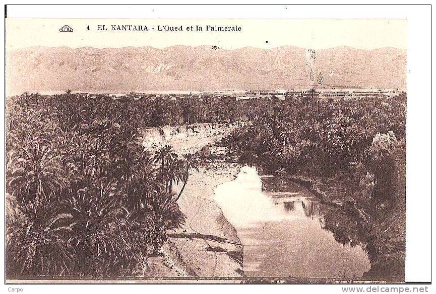 EL-KANTARA. - L'Oued et la Palmeraie.