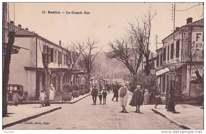 Bouira (Algérie)  La Grande Rue  - ( belle animation ).