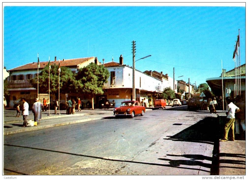 ALGERIE-CPSM-CENTRE VILLE DE BOUIRA-ANIME, SIMCA....