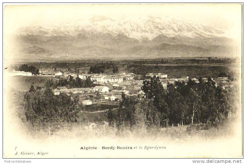 Algérie - Bordj-Bouira et le Djurdjura