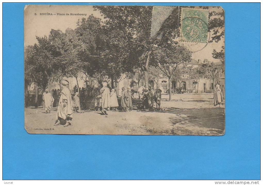 Bouïra - Place de strasbourg (état pli coin inférieur gauche, coins, coupure  )