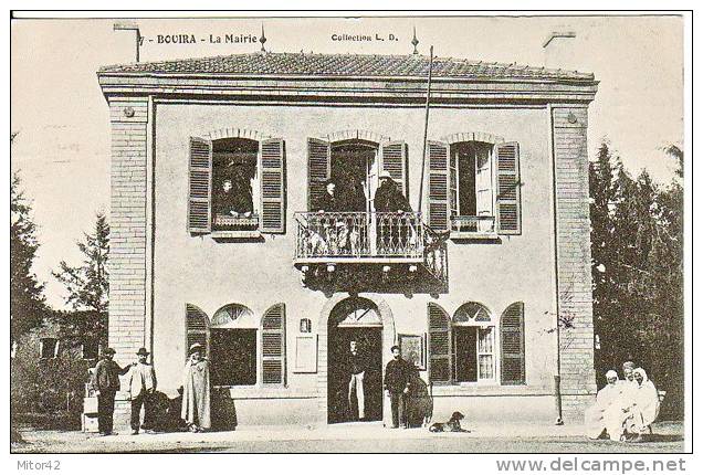 193-Bouira-Algerie-France -La Mairie-v.1907 x Poste restante Alger.