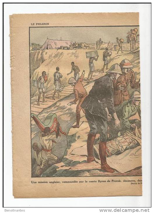 933 / Illustration, DAMBLANS, Egypte, Hoggar, découverte du Tin Hahan, 1925