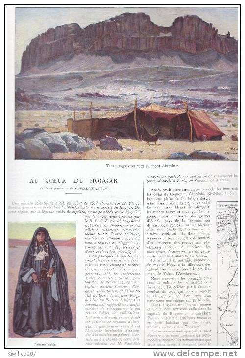 algerie sahara   au coeur du hoggar  tahat  assekrem   koudia  1929