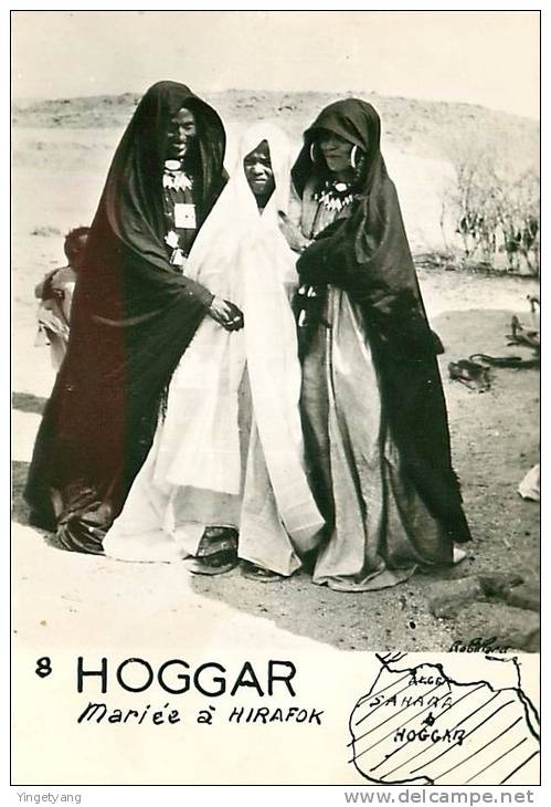 ALGERIE.HOGGAR.MARIEE A HIRAFOK.CPSM